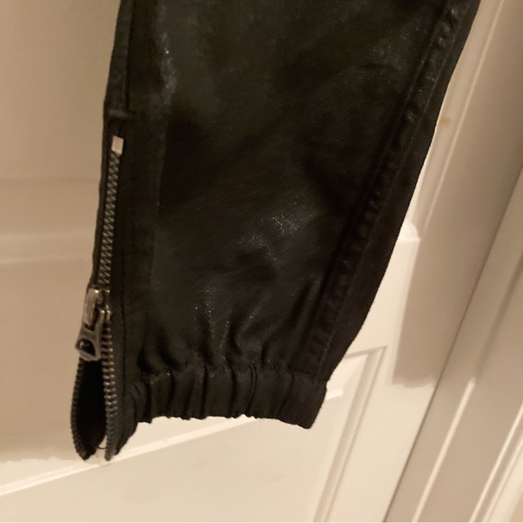 Hudson Black Coated Zipper-Cuff Utility Jogger Pants - Picture 9 of 12